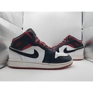 Size 6.5Y | 8W - Jordan 1 Mid Gym Red Black Toe (GS) - DQ8423-106